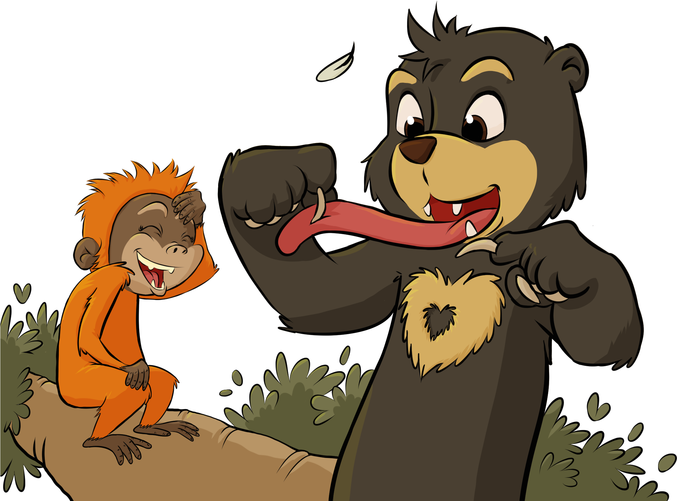 I'm Joy Sun Bear - Cartoon (2335x1750), Png Download