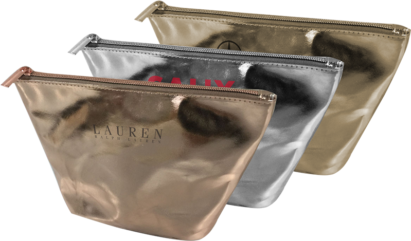 Simply Simple Trapezoid Gusseted Metallic Cosmetics - Shoulder Bag (900x1000), Png Download