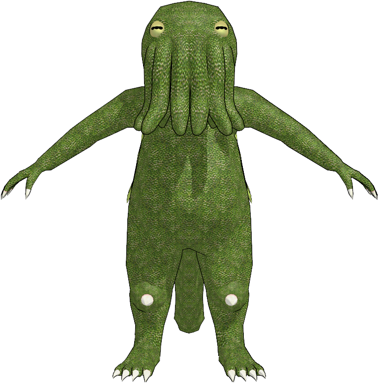 Cthulhu Png - Crocodile (845x980), Png Download