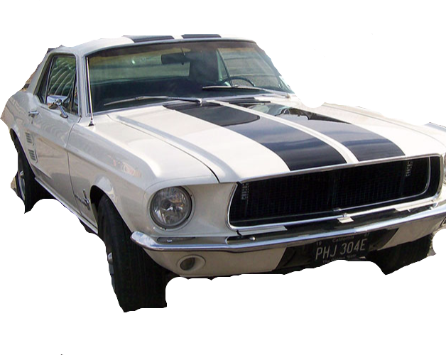 Before After Crash - First Generation Ford Mustang (628x500), Png Download