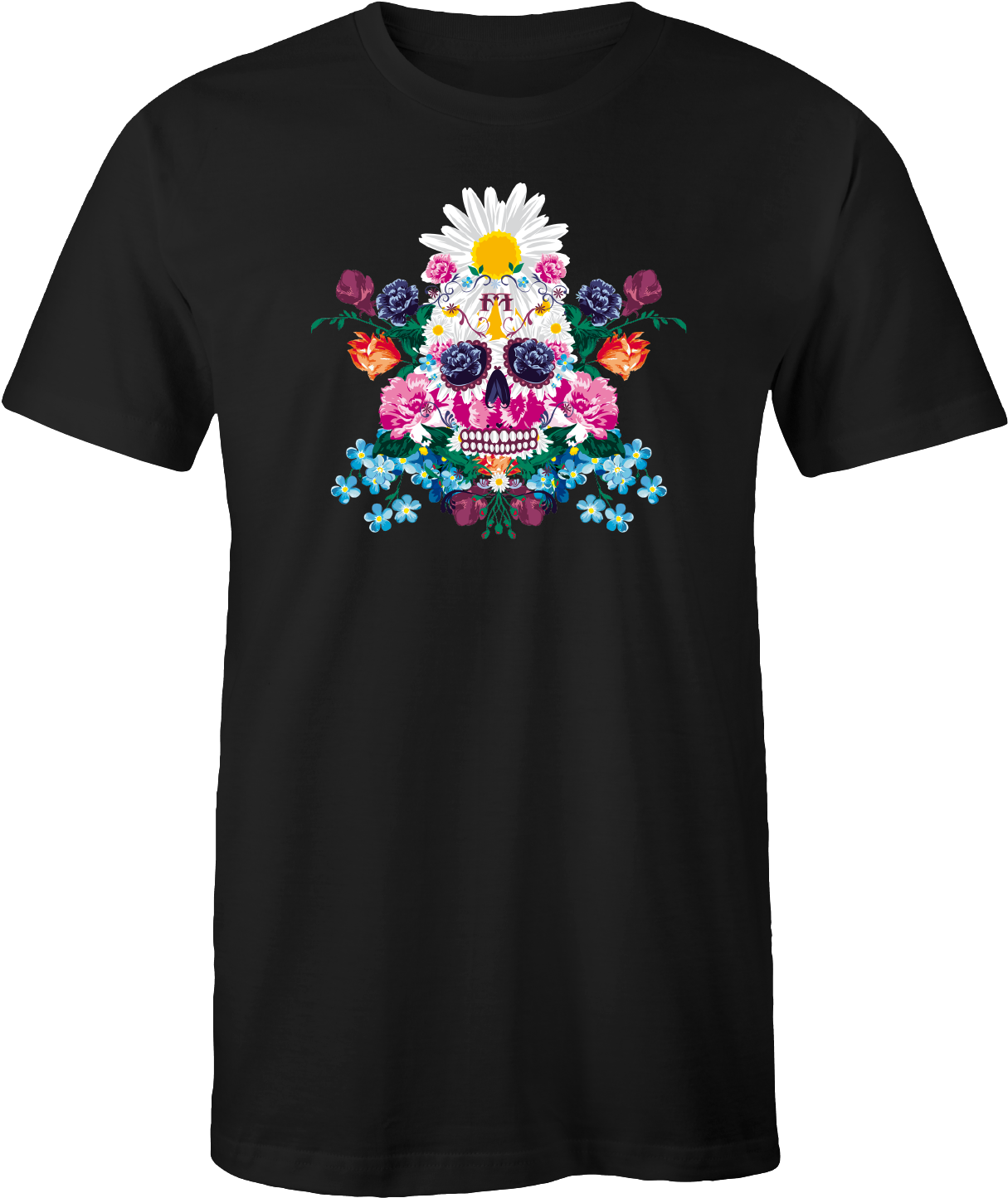 T-shirt "sugar Skull" - Illustration (1269x1500), Png Download