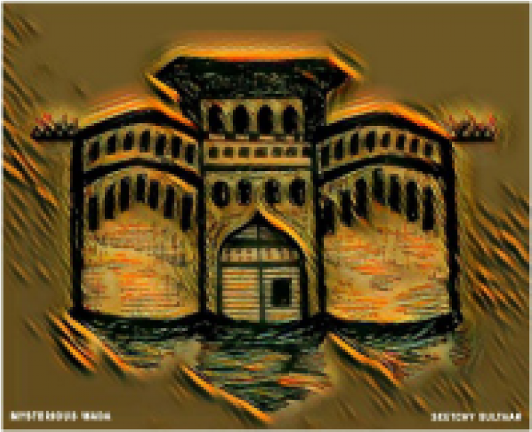 Shaniwar Wada Sketch Png (750x900), Png Download