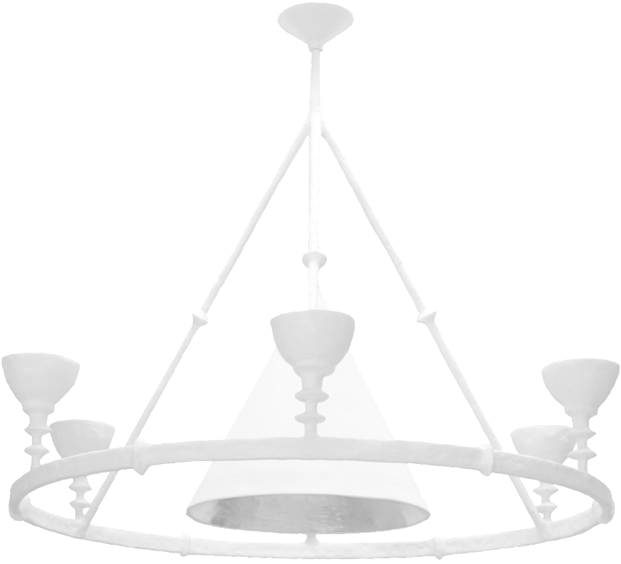 Olympia Chandelier 48” Dia X 40” H - Monochrome (1000x863), Png Download