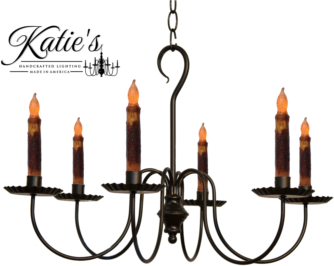 Katie's Handcrafted Lighting Wilcox Candle Chandelier - Chandelier (1280x1001), Png Download