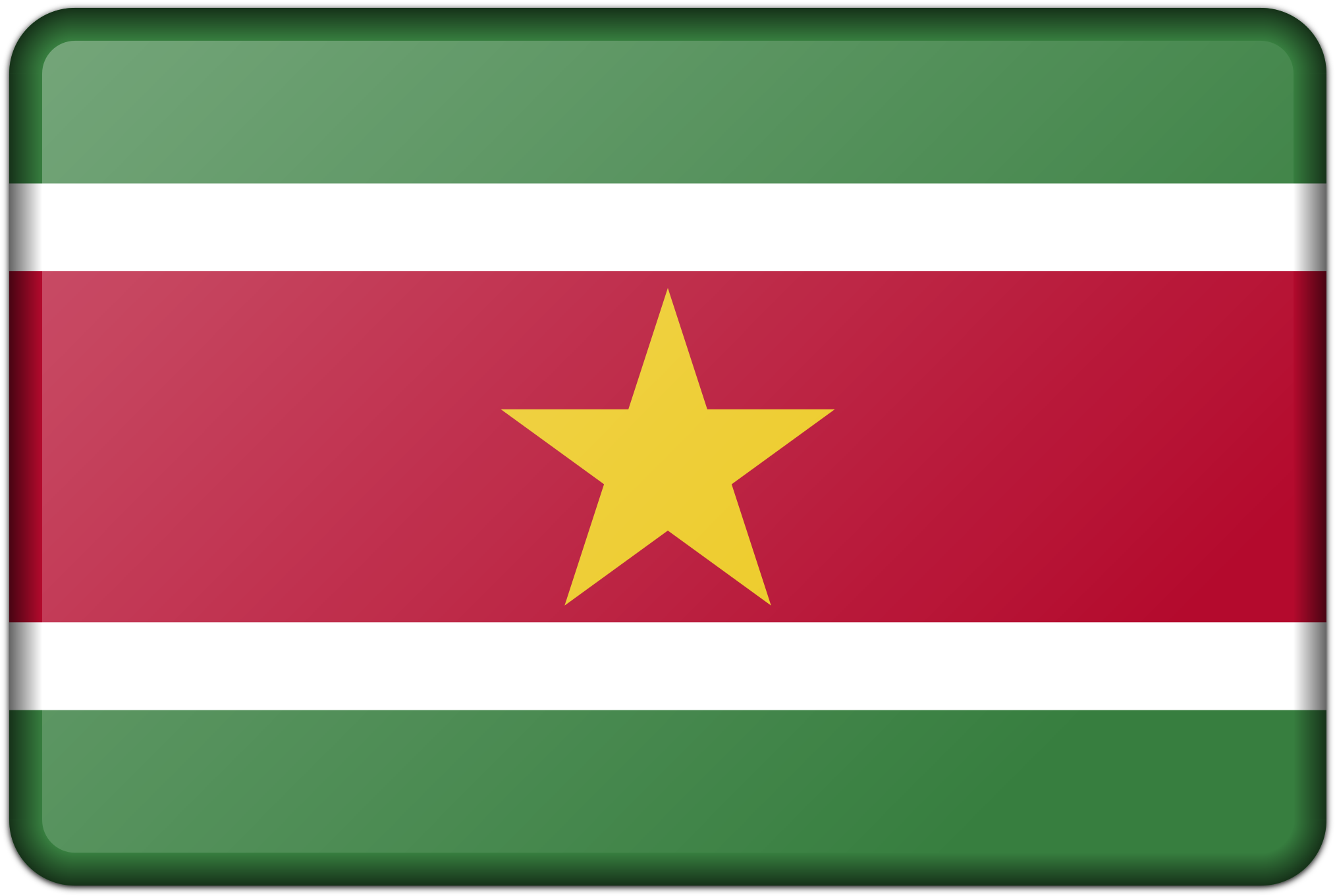 This Free Icons Png Design Of Suriname Flag - Suriname Flag (2400x1600), Png Download