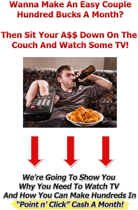 Sam And Duncan Here, And This Is So Stupidly Simple, - Drinking Beer Watching Tv (600x900), Png Download