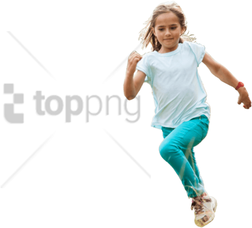 Free Png Download Children Running Png Png Images Background - Triple Jump (850x567), Png Download