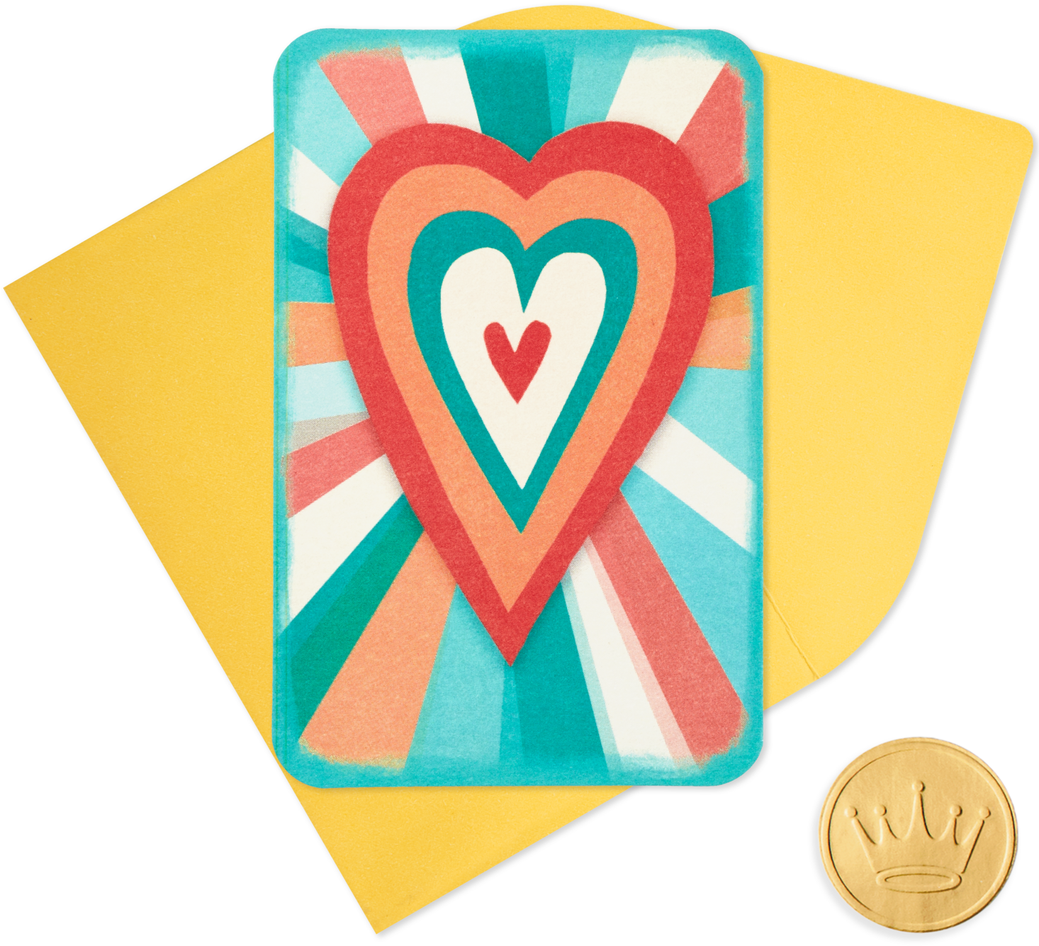 25" Mini Heart Pop Up Blank - Heart (1470x1470), Png Download