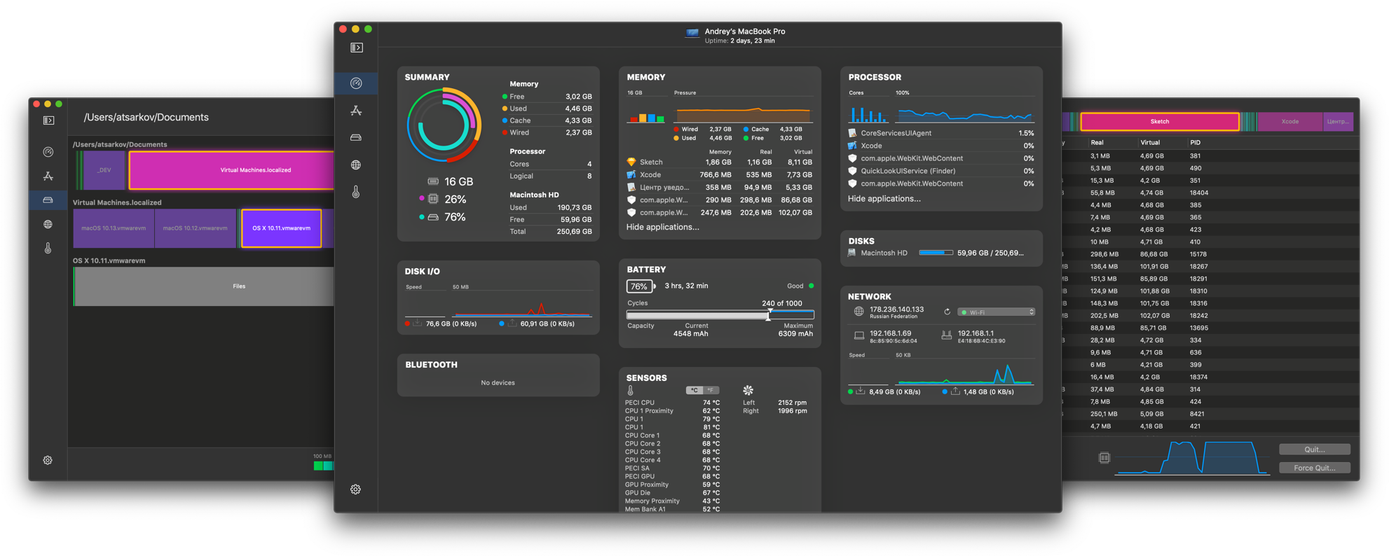 Istatistica System Monitor Widget Osx - Istatistica Pro (1984x811), Png Download