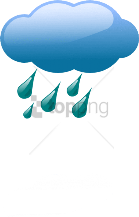 Free Png Rain Cloud Clipart Png Png Image With Transparent - Cloud With Rain Clipart (480x760), Png Download