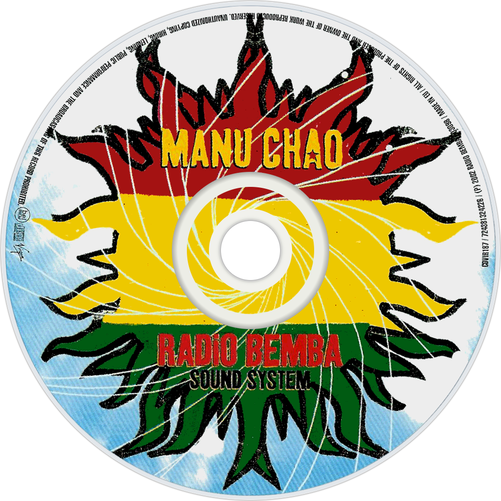 Manu Chao Radio Bemba Sound System Cd Disc Image - Chao Radio Bemba Sound System (1000x1000), Png Download