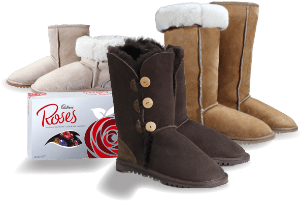 Mothers Day Ugg Boots Free Chocolates (600x600), Png Download