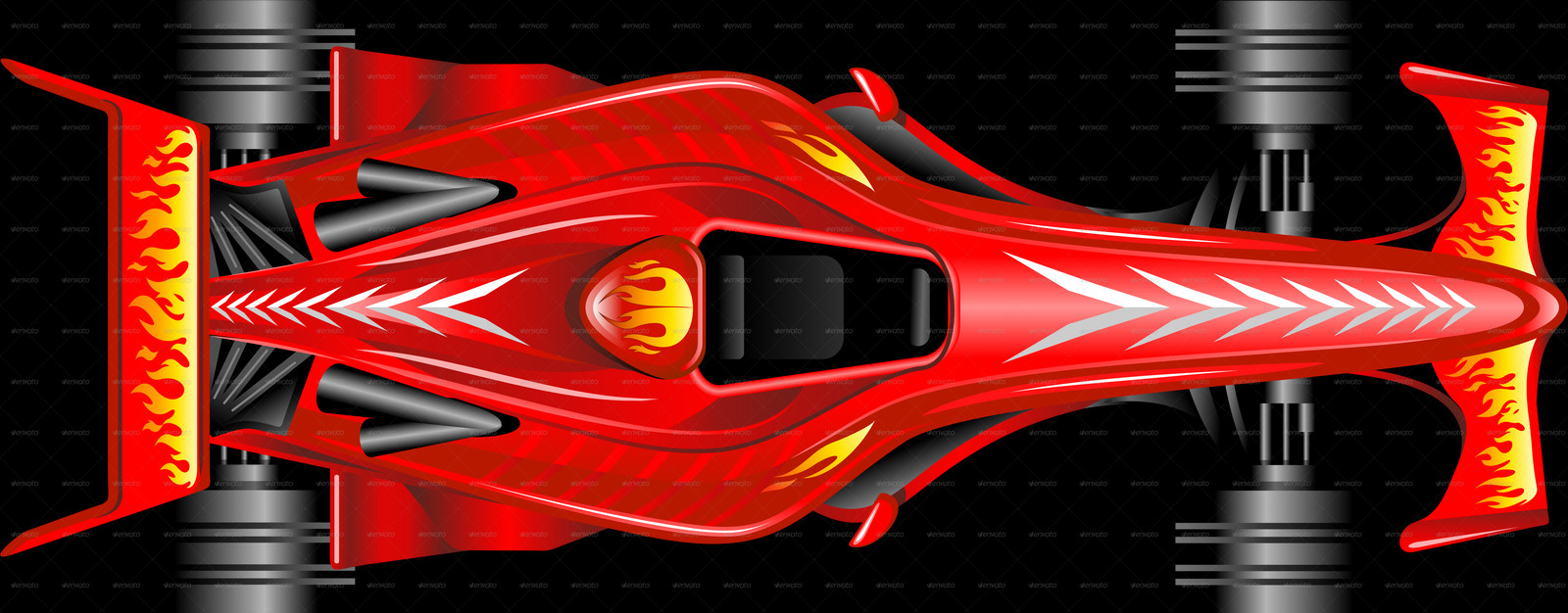 100% Free To Download - Car Top View Png (1600x626), Png Download
