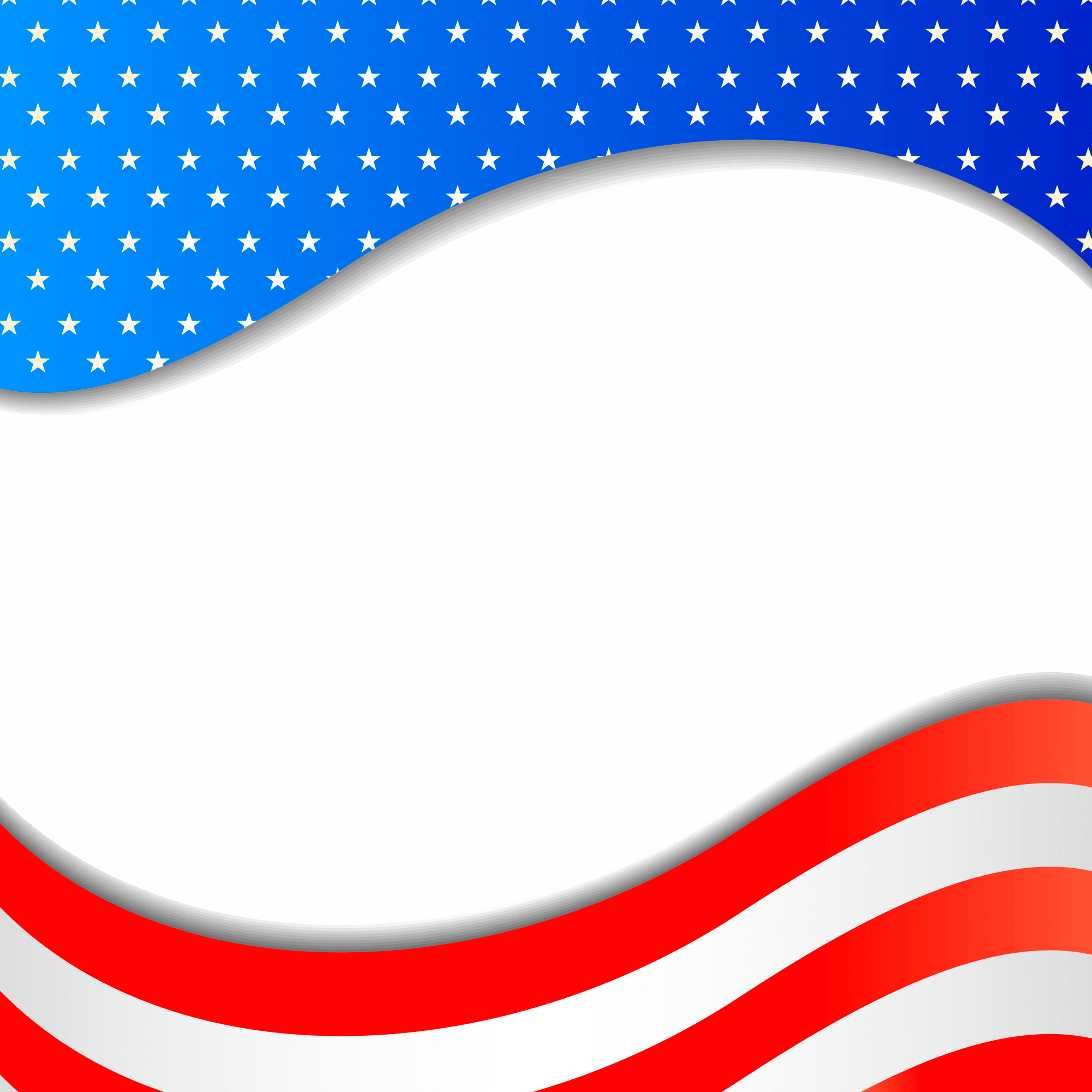 Bow Tie Clipart Border - Red White And Blue Clip Art (5000x5000), Png Download