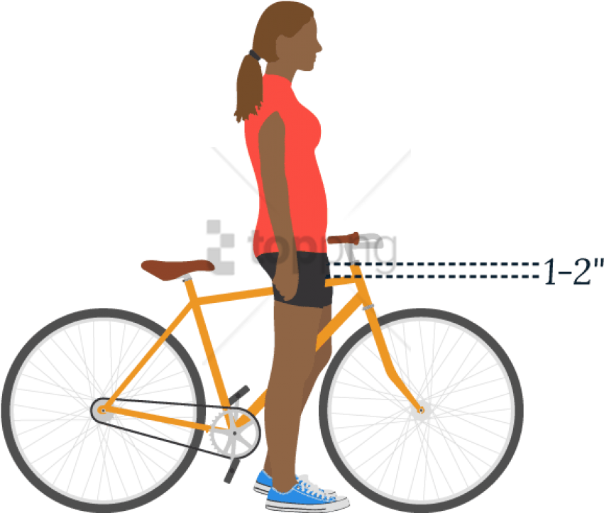 Free Png Bike Locked To Pole U Lock Png Image With - Raleigh Ladies Hybrid Bike (851x723), Png Download