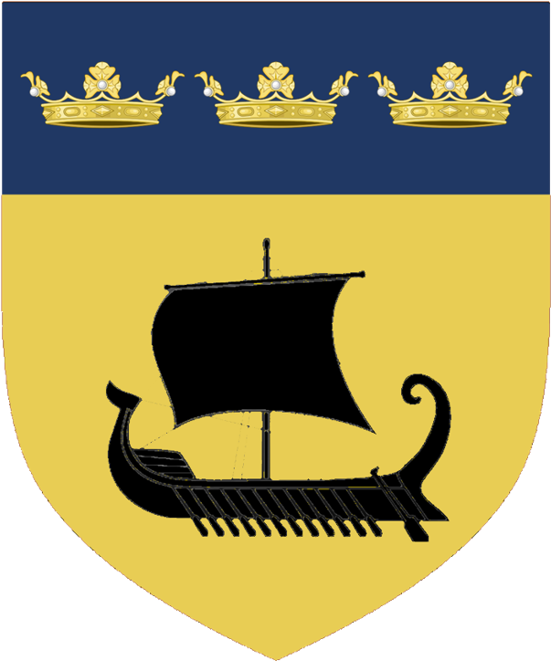 Nunburnholme Escutcheon - Viking Ships (609x732), Png Download