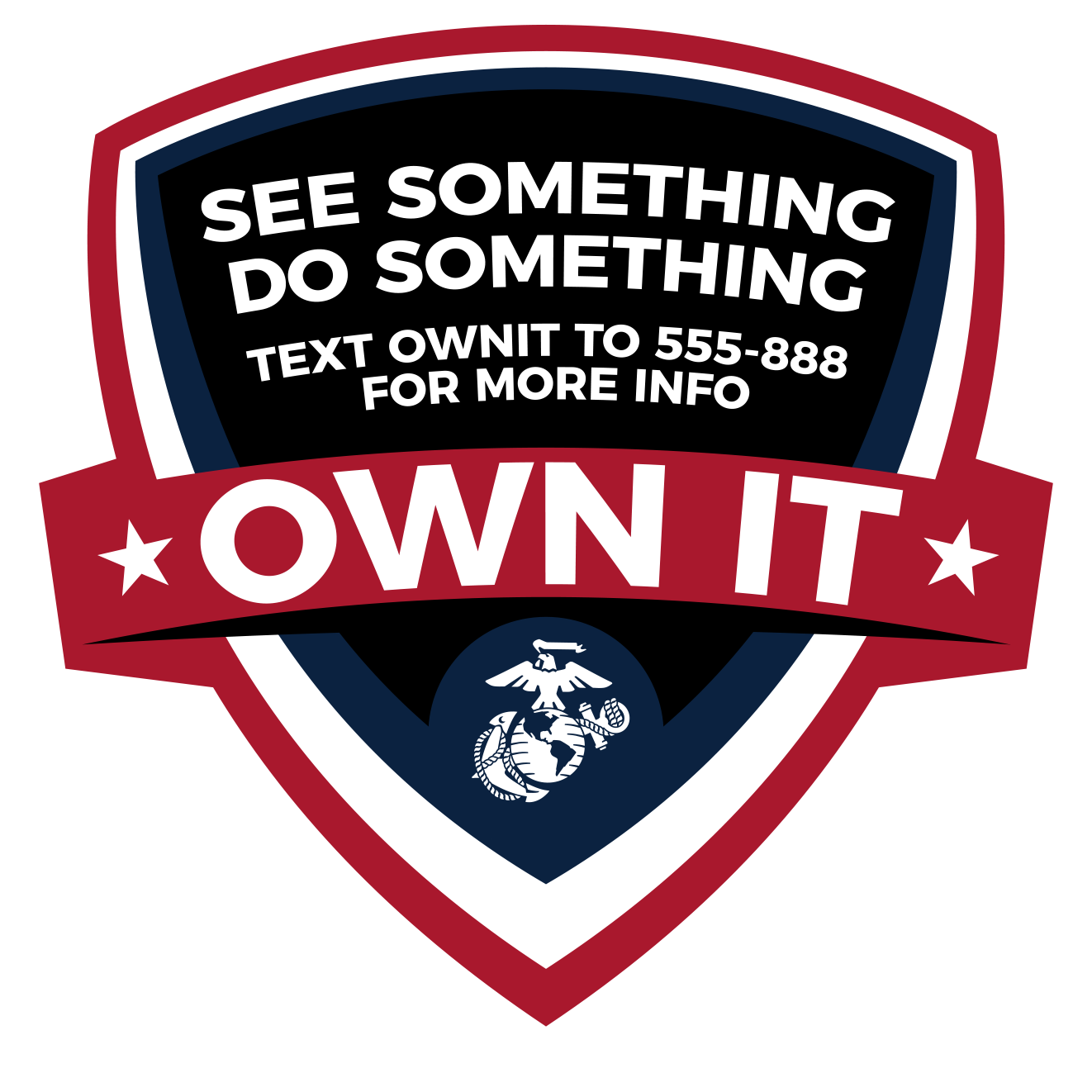 See Something, Do Something - Marine Corps (1322x1322), Png Download