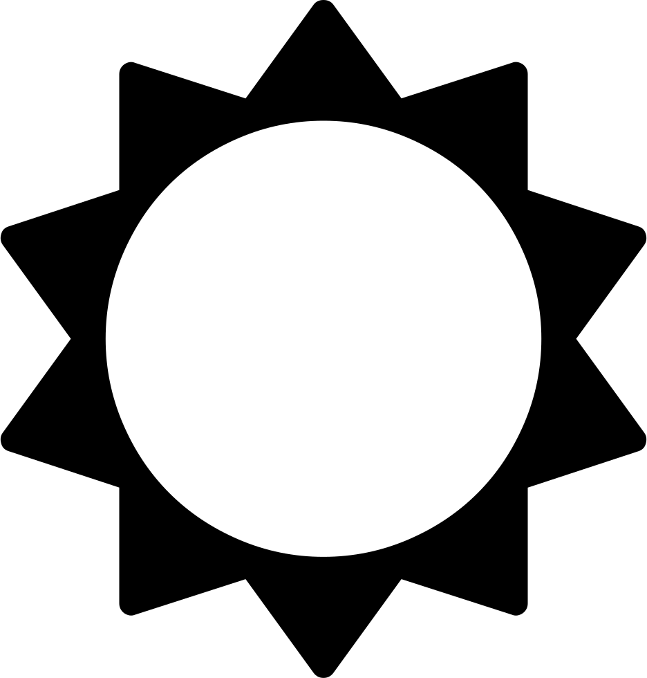Png File - Sun Icon Font Awesome (936x980), Png Download