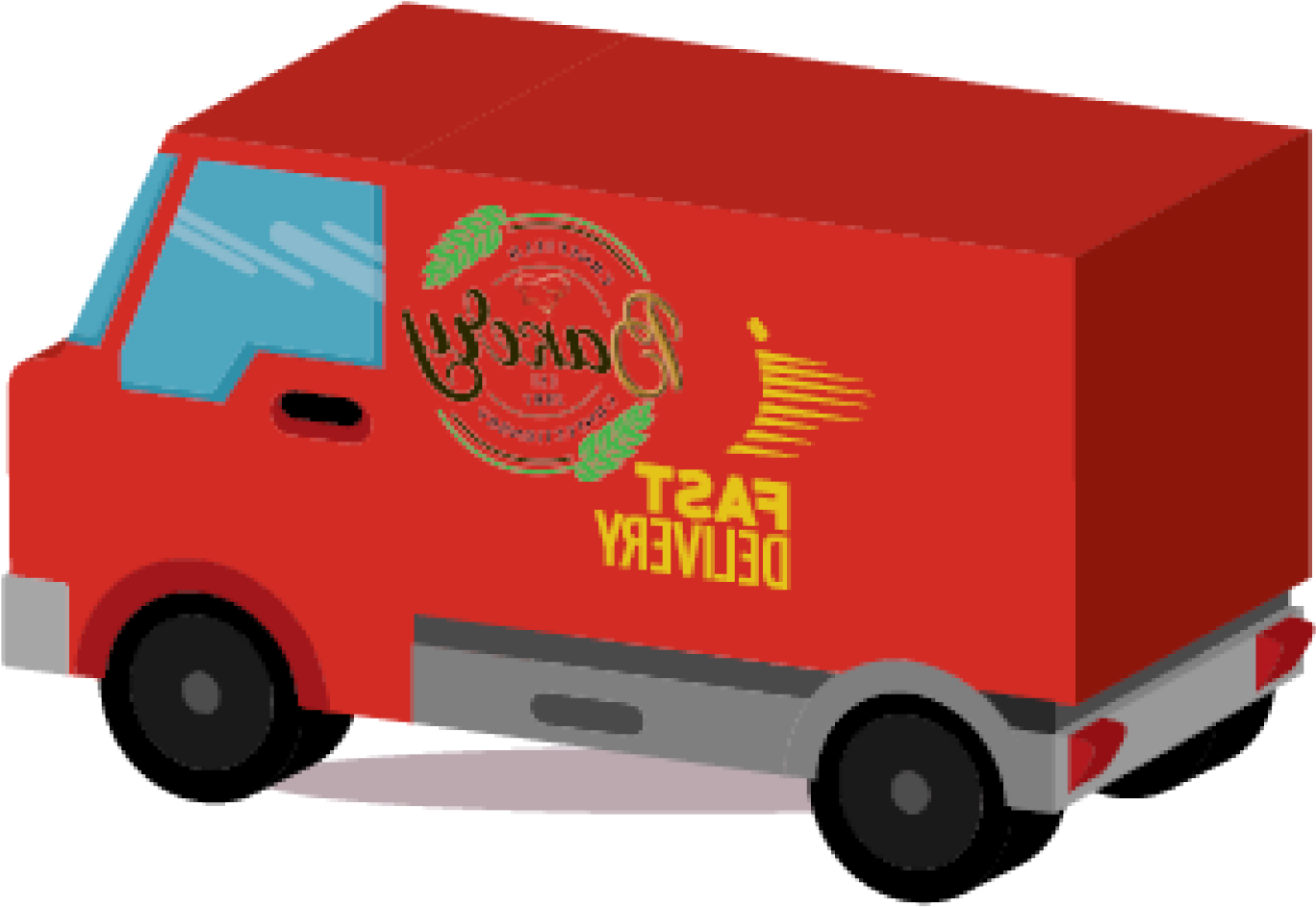Fast Shipping - Van (1776x1612), Png Download