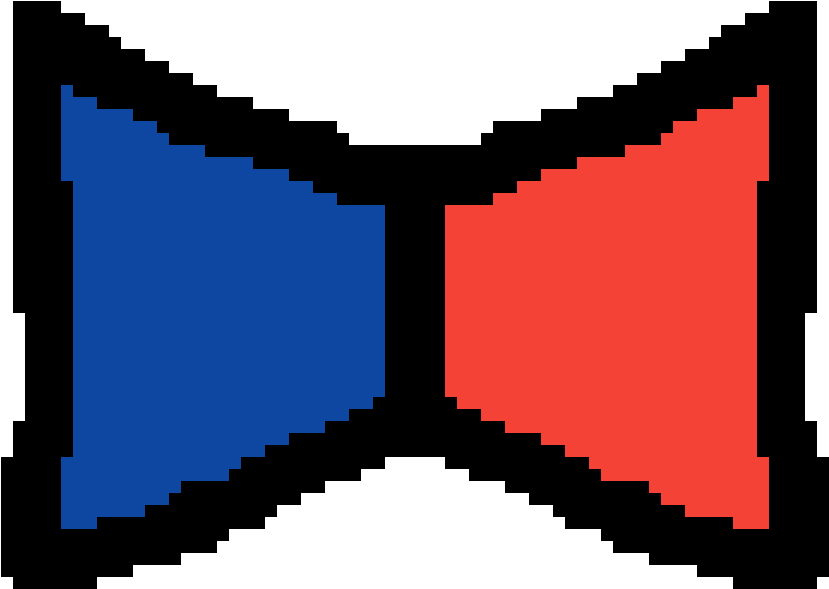 Symbol Blue-red Bowtie - Fur (1200x1200), Png Download