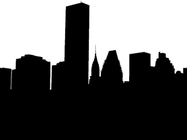 Skyscraper Clipart Houston - City Silhouette (640x480), Png Download