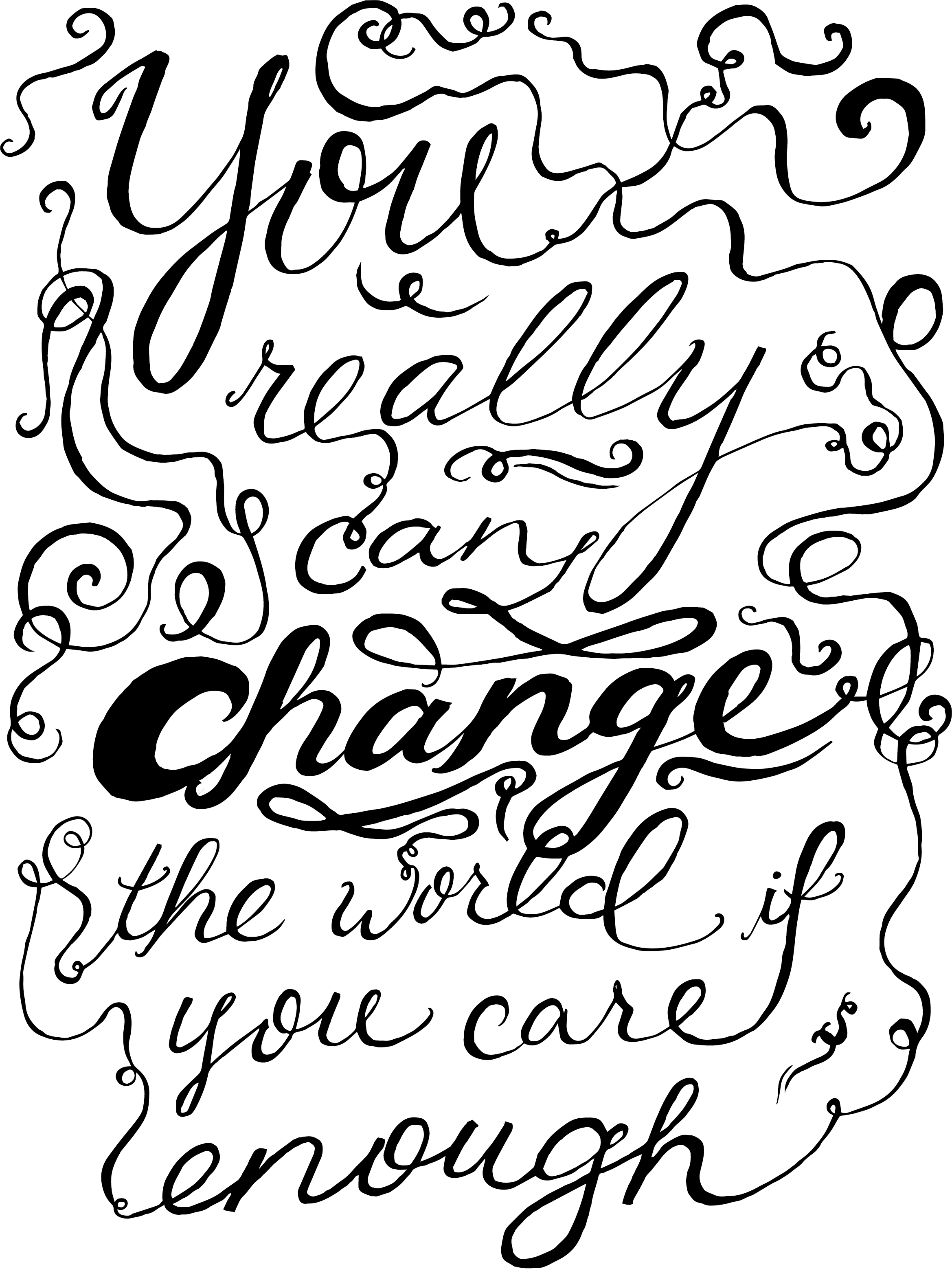 Posted In Typographytagged Danny Ayala, Gra2106c, Sayings - Calligraphy (2338x3121), Png Download