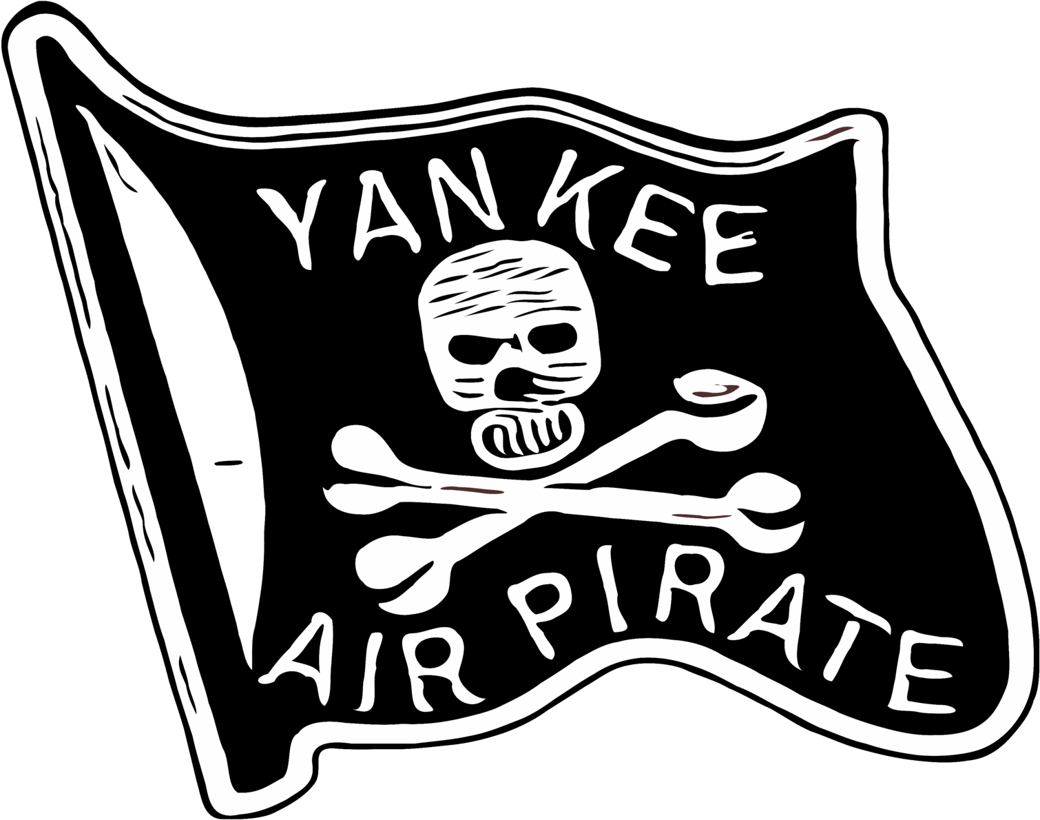 Yankee Air Pirate Short Sleeve Unisex T Shirt - Illustration (1536x2048), Png Download