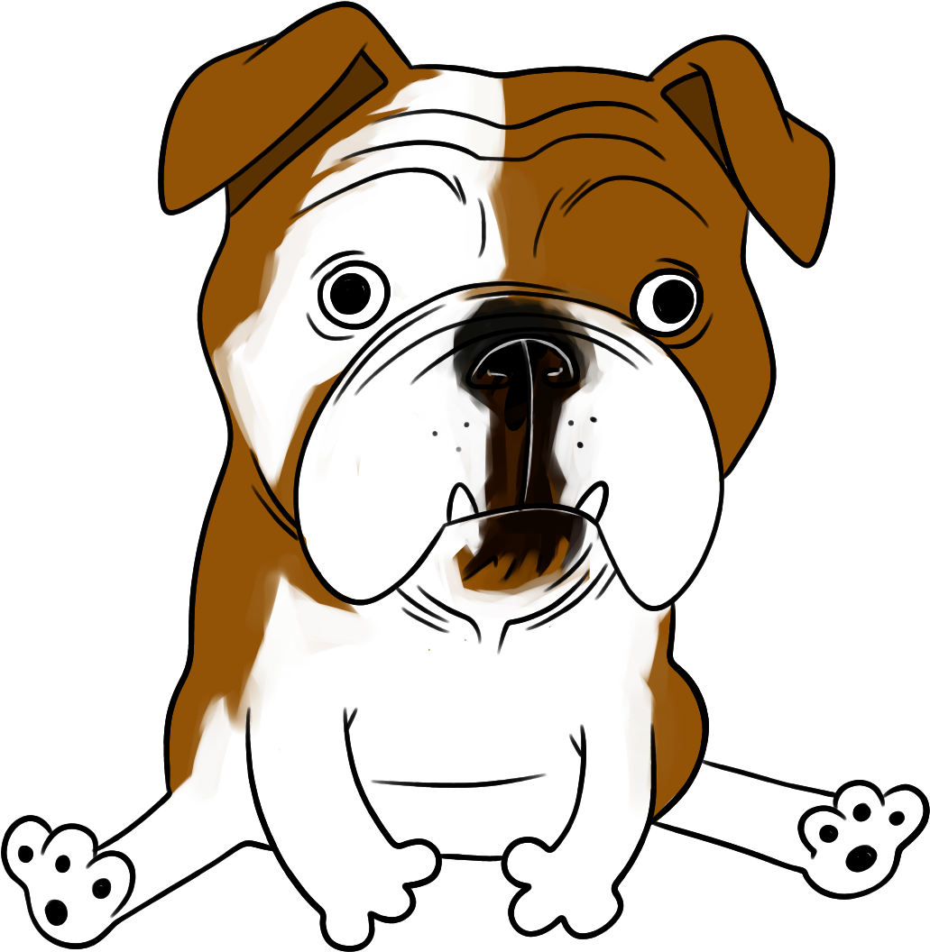 Character Design By Katon For 1986 - Olde English Bulldogge (1480x1280), Png Download