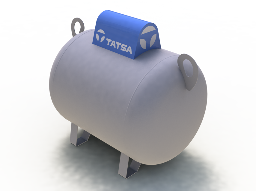 Tanque De Gas 3d (854x640), Png Download