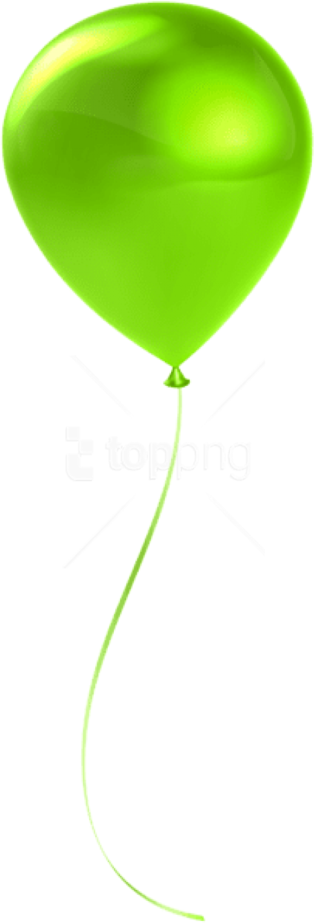 Free Png Download Single Lime Balloon Transparent Png - Transparent Background Green Balloon Png (480x1346), Png Download
