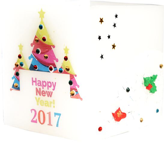 Christmas Day Hurricane Candle Model - Party Hat (600x766), Png Download