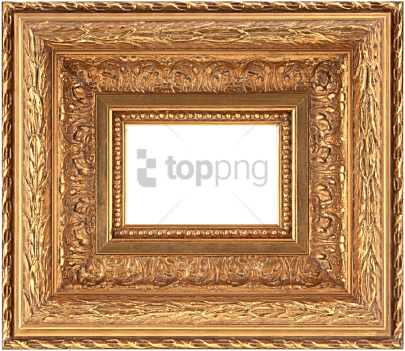 Free Png Vintage Gold Frame Png Png Image With Transparent - Картинные Рамки Для Фотошопа (850x741), Png Download