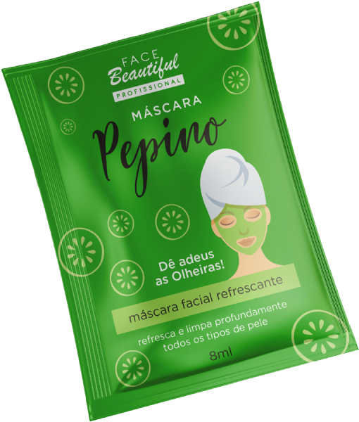 Máscara De Pepino - Face Beautiful Mascara Pepino (1000x714), Png Download