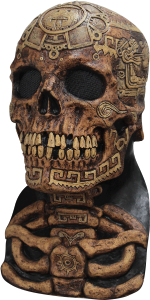 Image - Aztec Skull Mask (600x600), Png Download