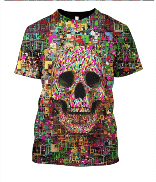 3d Halloween Skull Hoodie - Iphone Wallpapers Trippy Hd (600x600), Png Download