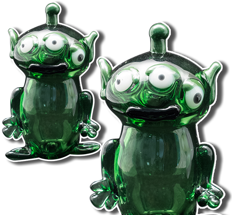 Three Eyes Alien Character The Crush - Figurine (800x716), Png Download
