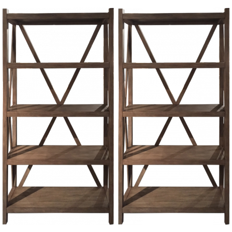 A Gray Washed Finish Brings Depth To The Poplar Wood - Shelf (736x460), Png Download