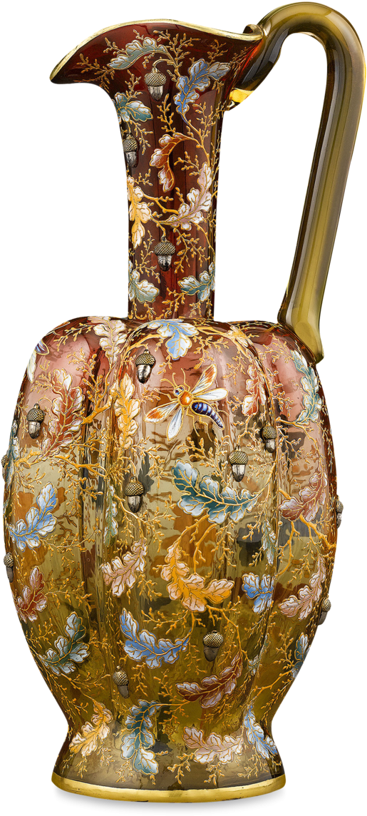 Moser Amberina Glass Pitcher - Vase (1000x1250), Png Download