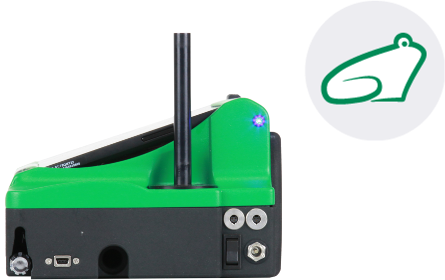 Fidas Frog Seitlich Mit Bildmarke2 - Gadget (1000x656), Png Download