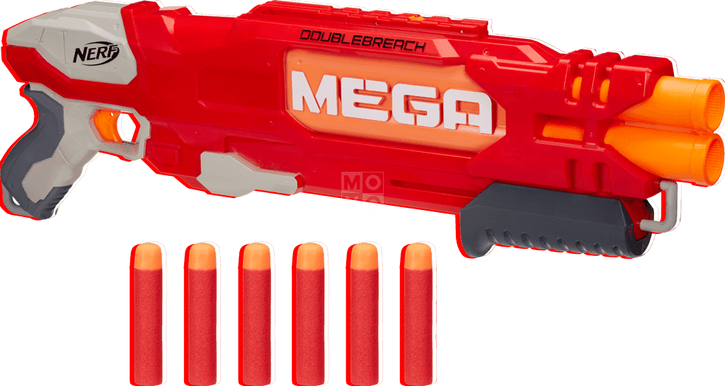 Бластер Hasbro Nerf Mega Даблбрич Фото - Double Breach Nerf Gun (1024x546), Png Download
