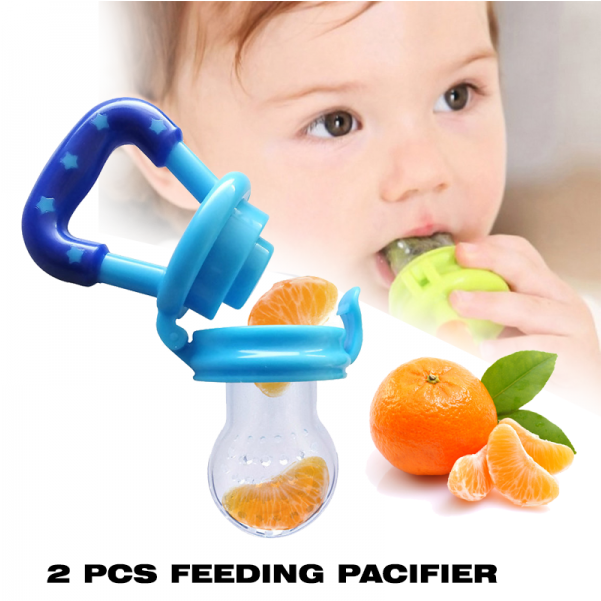 2 Pices Newborn Babies Feeding Pacifier Baby Fresh - Mrežica Za Voće Za Bebe (600x780), Png Download