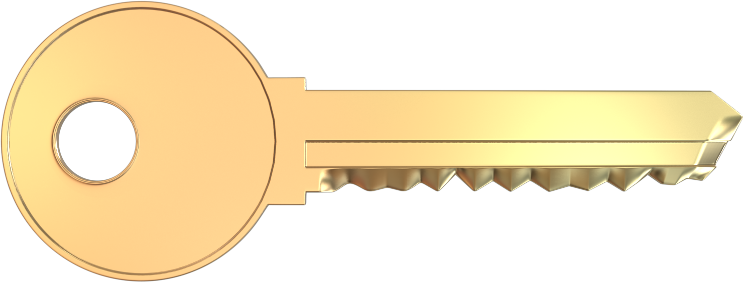 3d Key [png 1600x1600] Png (1600x1600), Png Download
