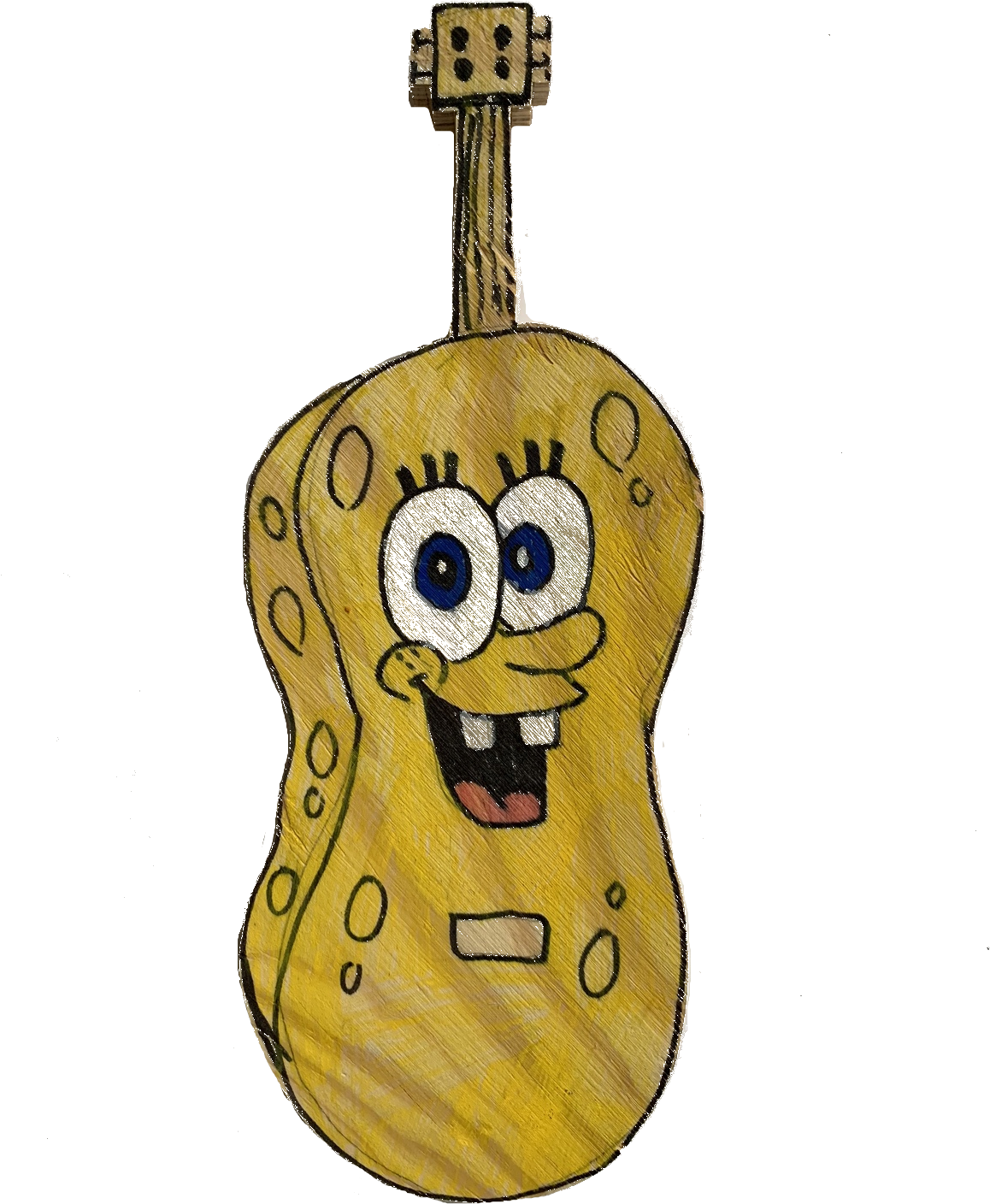 "spongebob Guitar" - Cartoon (1186x1507), Png Download