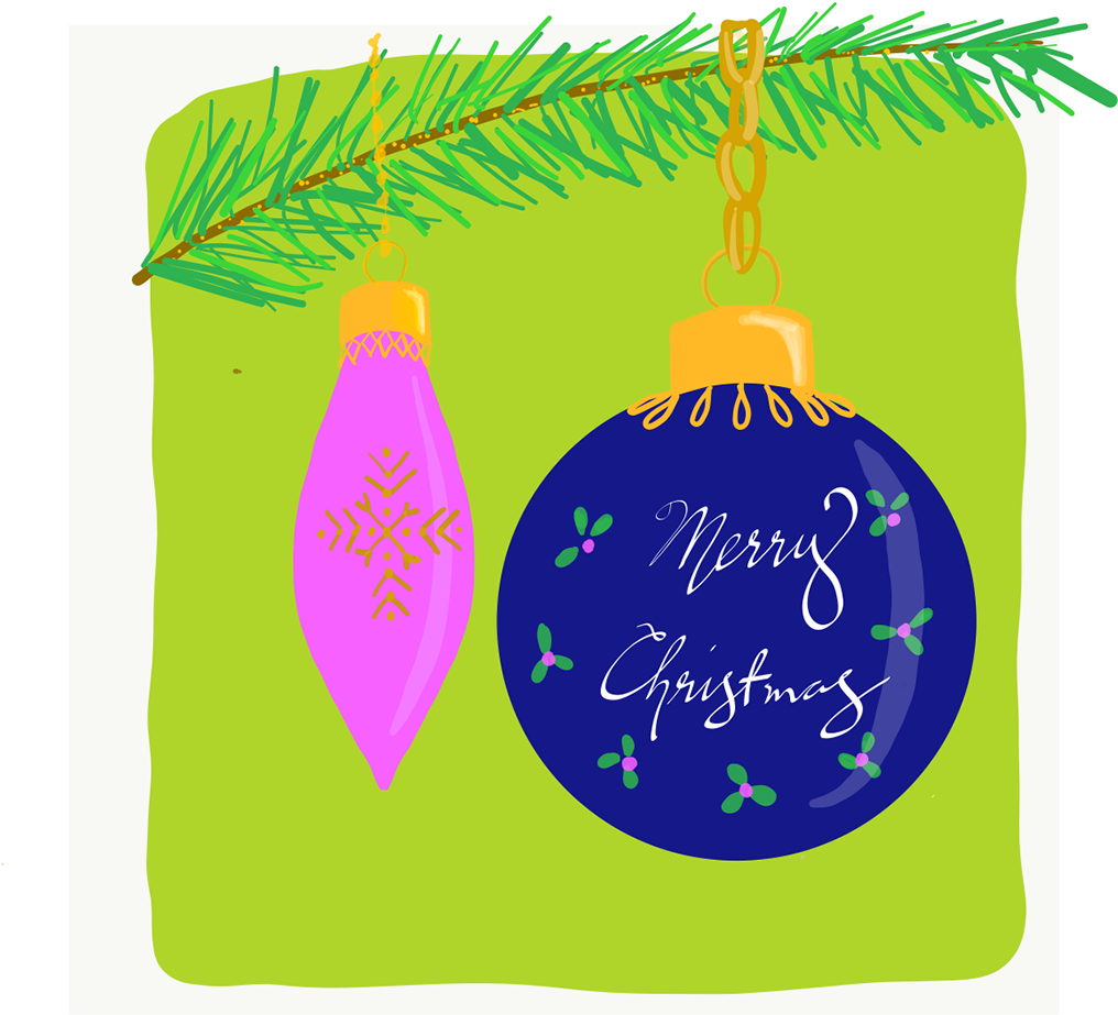 Advent 10 Merry Christmas Ornaments - Christmas Ornament (1200x1200), Png Download