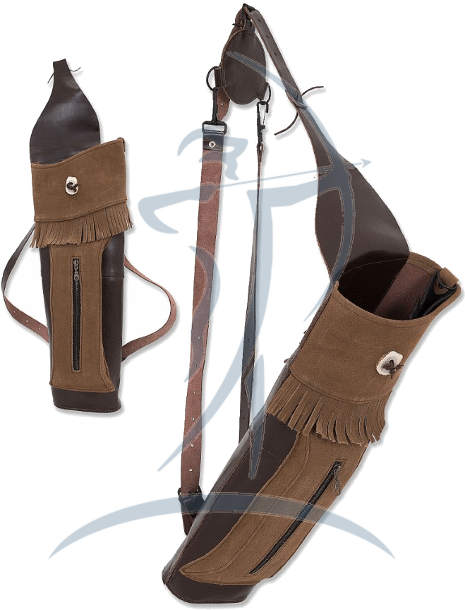 Buck Trail Big Stack Leather/suede Back Quiver [pkr - Bowie Knife (900x900), Png Download