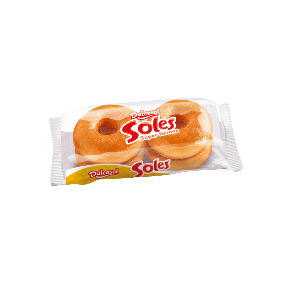 Dulcesol Soles Glazed Donuts Package 4 Units 200 G - Potato Chip (1024x1024), Png Download