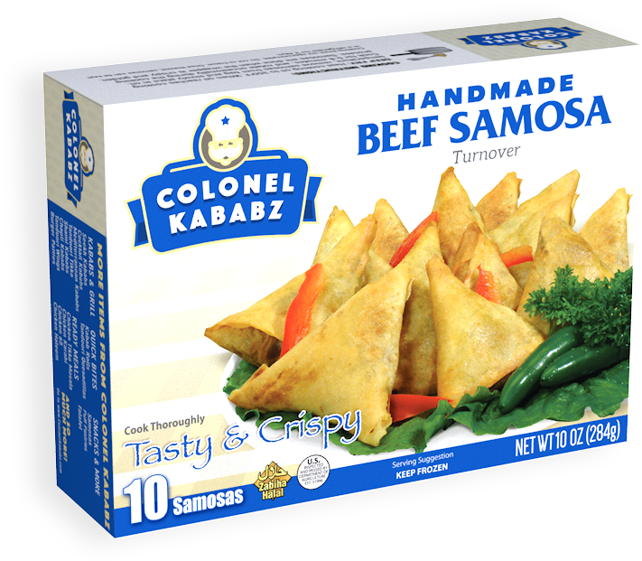 Beef Handmade Wrapper Samosa - Fried Food (737x737), Png Download