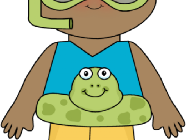 Kids Swimming Clipart - Kids Summer Clipart (640x480), Png Download