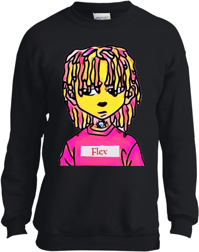 Lil Pump, Lil And Big Cartoon Youth Tshirt - T-shirt (1024x1024), Png Download