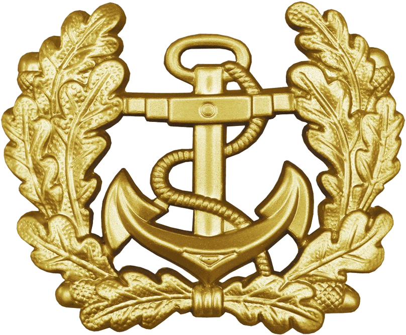 Bw Schirmmütze Marine Gold - Anker Marine Bundeswehr (810x678), Png Download